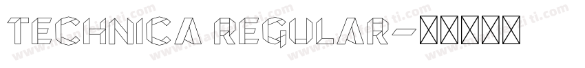 Technica Regular字体转换